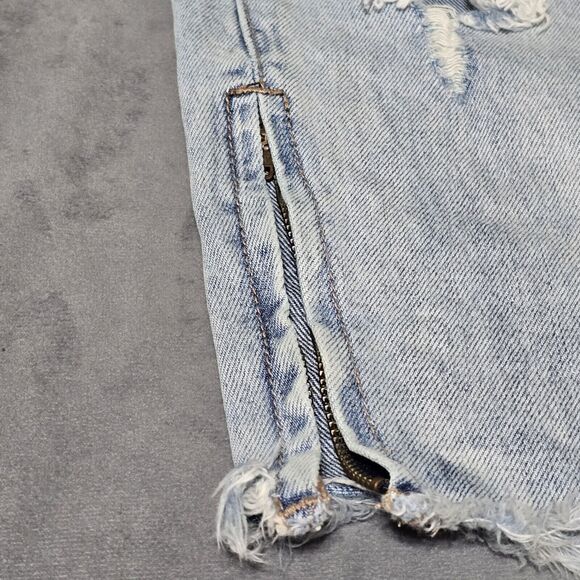 One x One Teaspoon Light Wash High Waist Freebird Zipper Ankle Jeans, Sz 26 - Picture 10 of 12